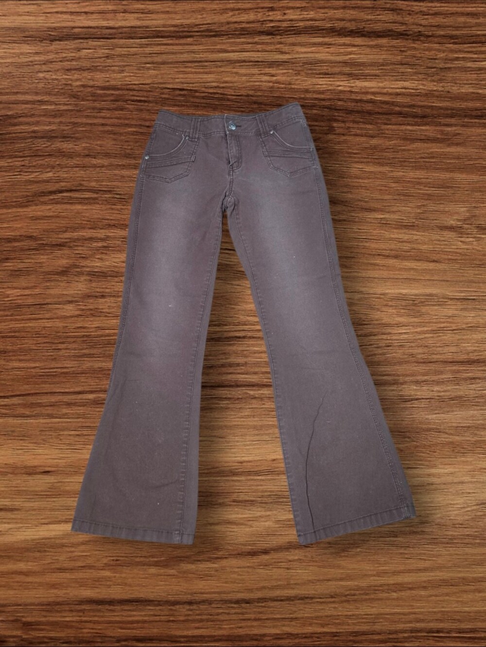 Mudd Brown Y2K Stretch Flared Pants Kids Size Will Fit Small Woman